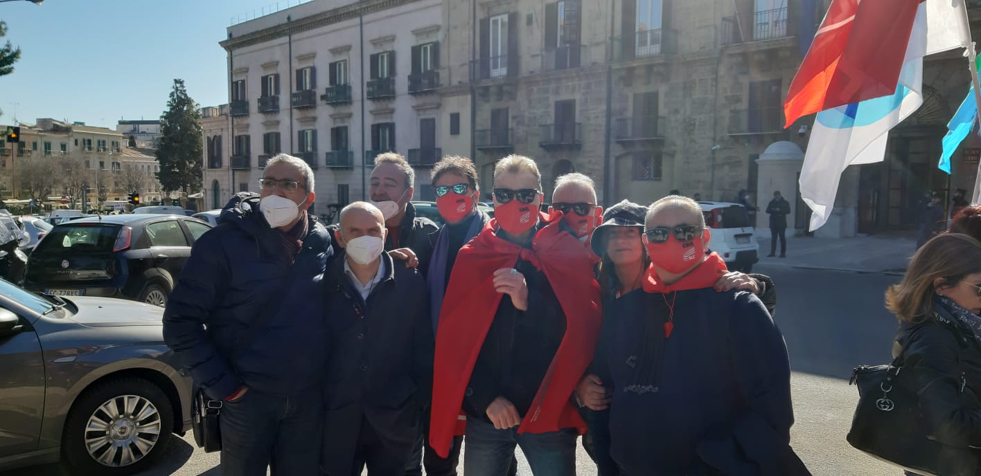 Palermo: Manifestazione settore telecomunicazioni