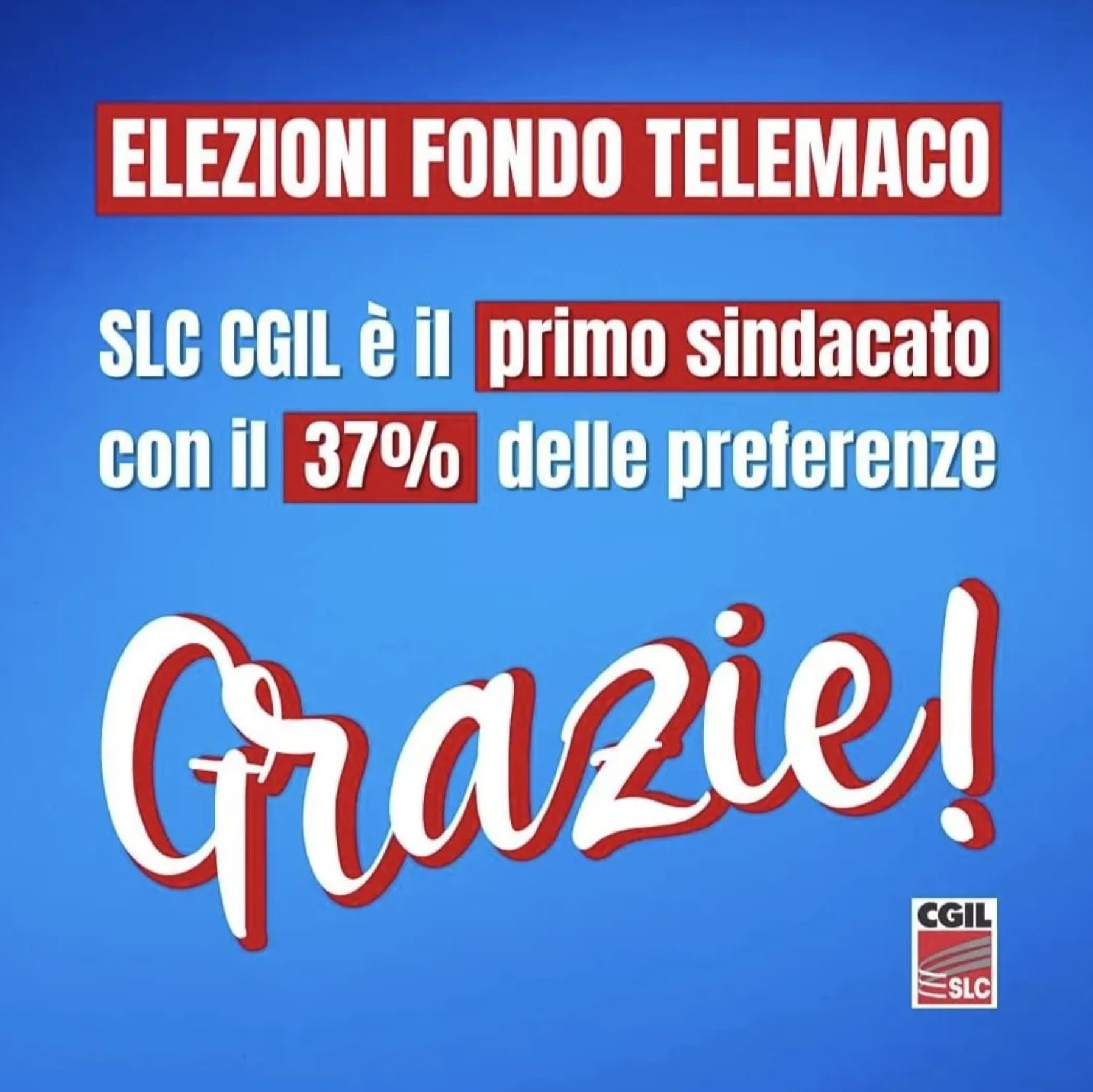 Fondo Telemaco: VITTORIA SLC CGIL !!